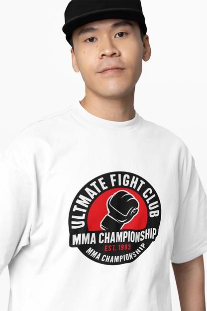 UFC Club Oversized T-Shirt for Bold Fight Streetwear Fashion