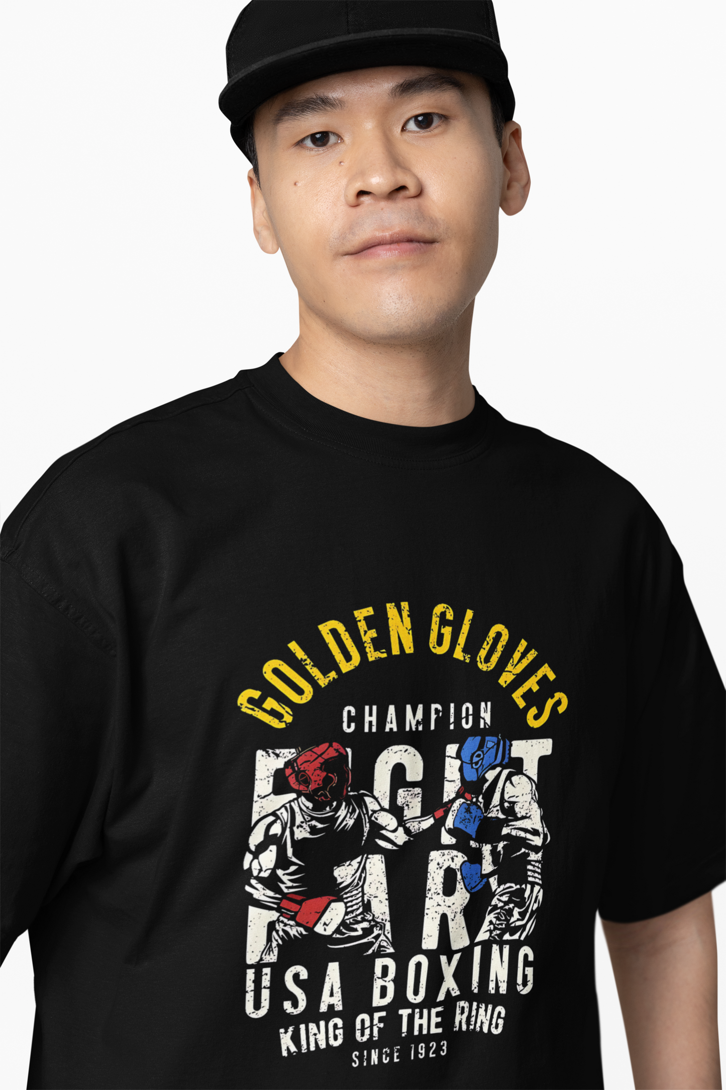 UFC Golden Gloves Oversized T-Shirt Bold Streetwear Tribute