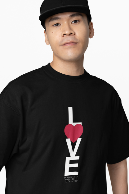 Boyfriend Love Graphic Oversized T-Shirt Bold Streetwear