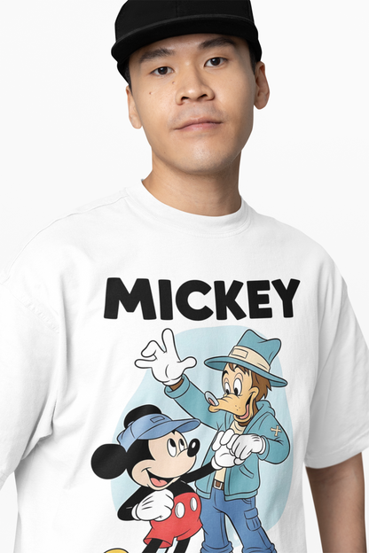 Mickey And Goofy Oversized T-Shirts