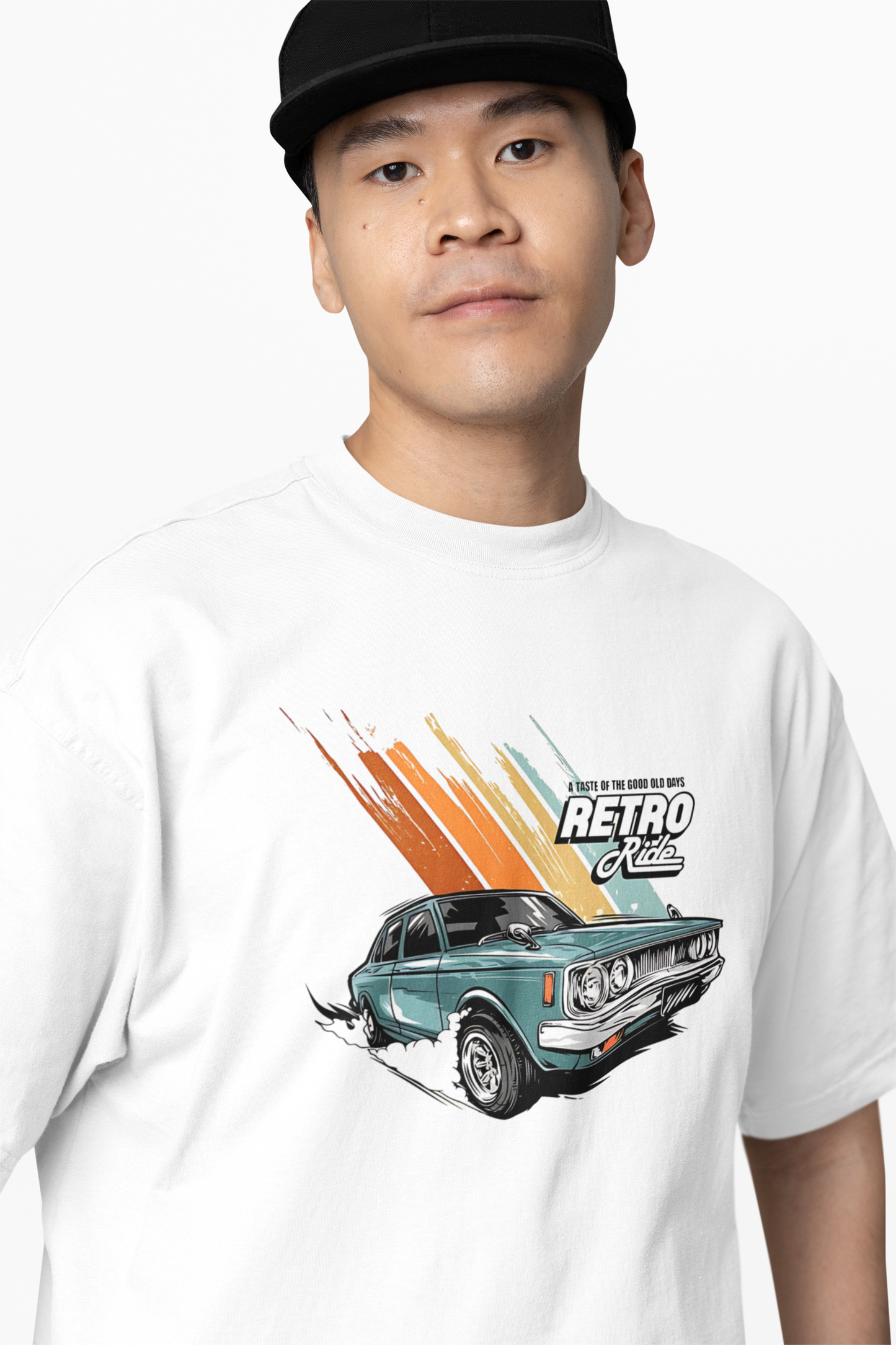 Retro Ride Oversized T-Shirt for Bold Streetwear Style