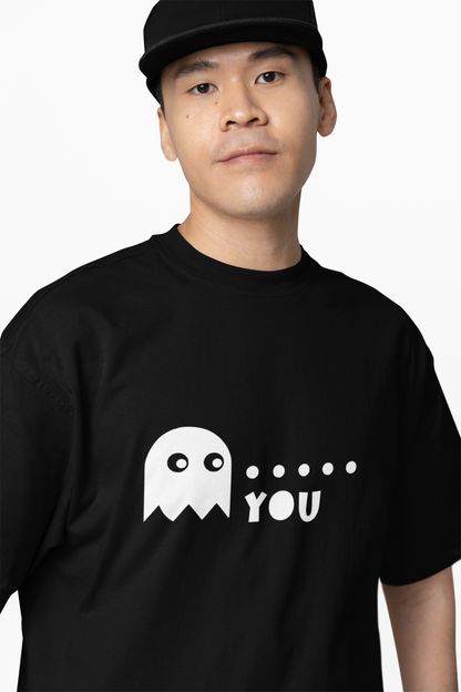 Ghost Graphic Oversized T-Shirts – Trendy Cartoon Style