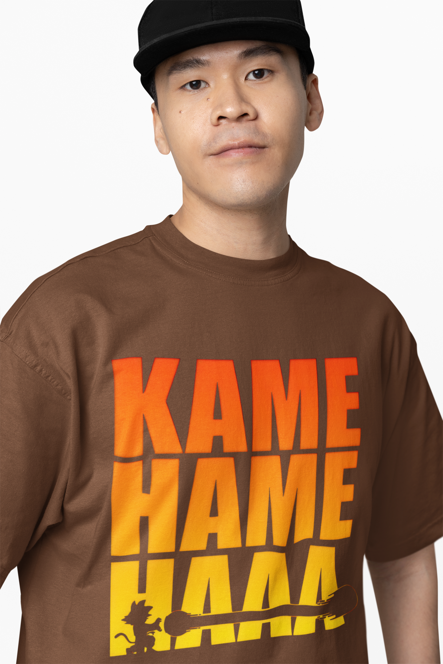 Kame Hame Haa Oversized T-Shirt – Iconic Goku Attack Tee