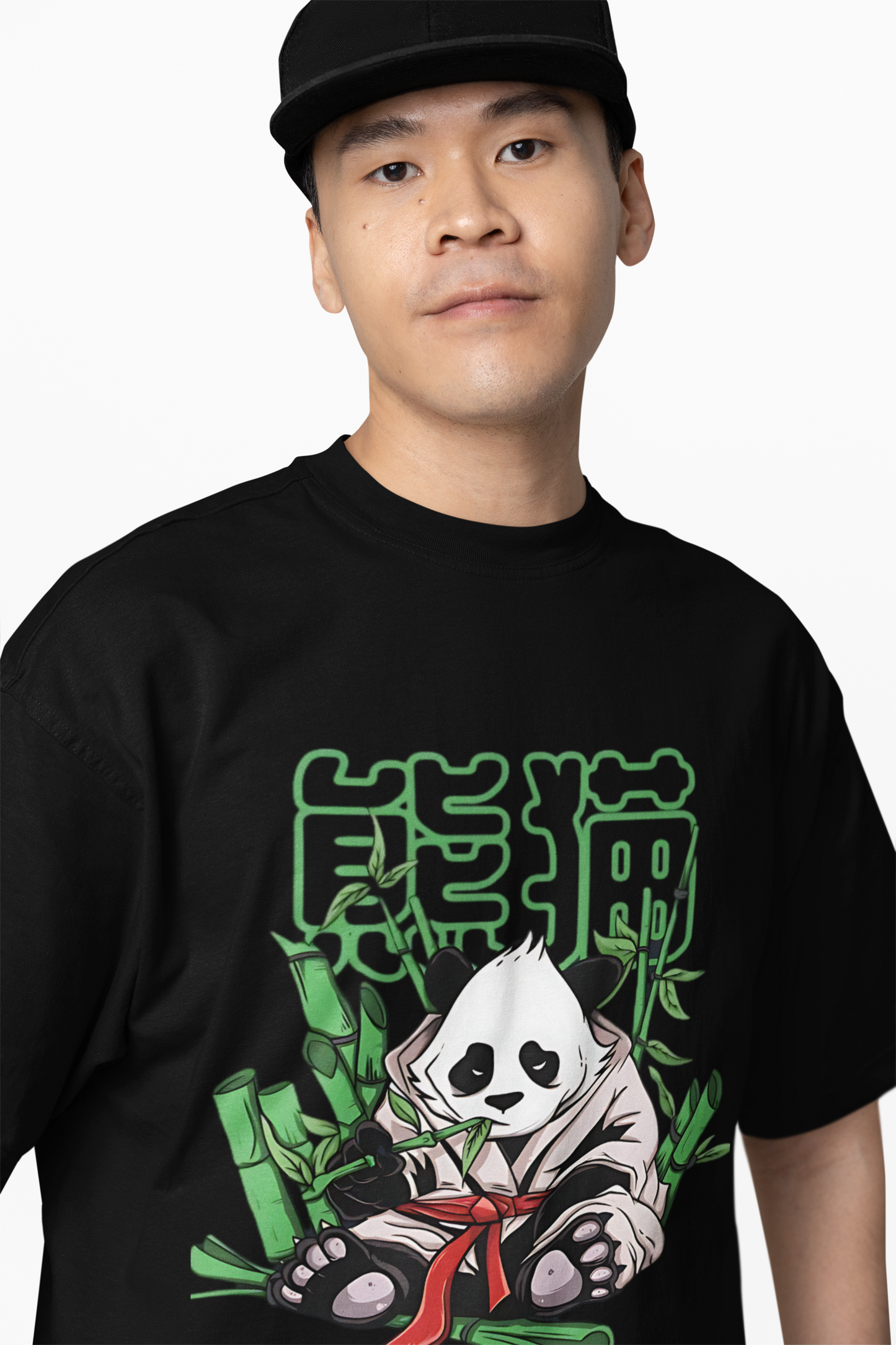 Neko Panda Oversized T-Shirt – Cute & Comfortable Streetwear