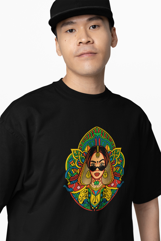 Asur Mask Oversized T-Shirt Bold and Stylish Streetwear