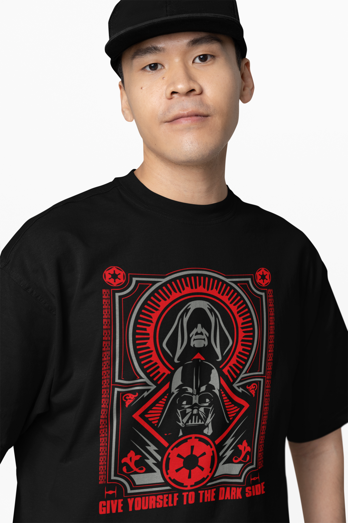 Dark Side Oversized T-Shirts Bold Star Wars Streetwear Style