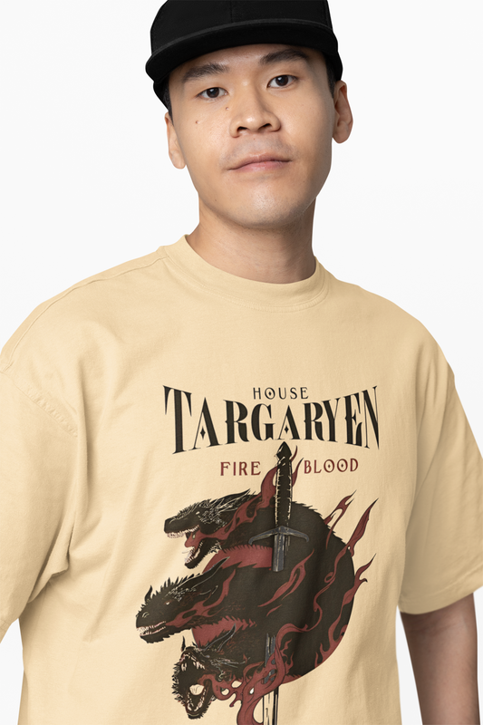 House Targaryen Oversized T-Shirts Fire Blood Streetwear