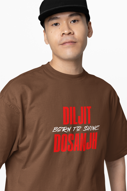 Diljit Born To Shine Oversized T-Shirt Punjabi Style Streetwear