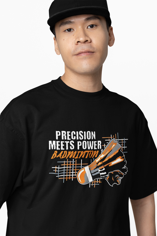 Badminton Meets Power Oversized T-Shirt