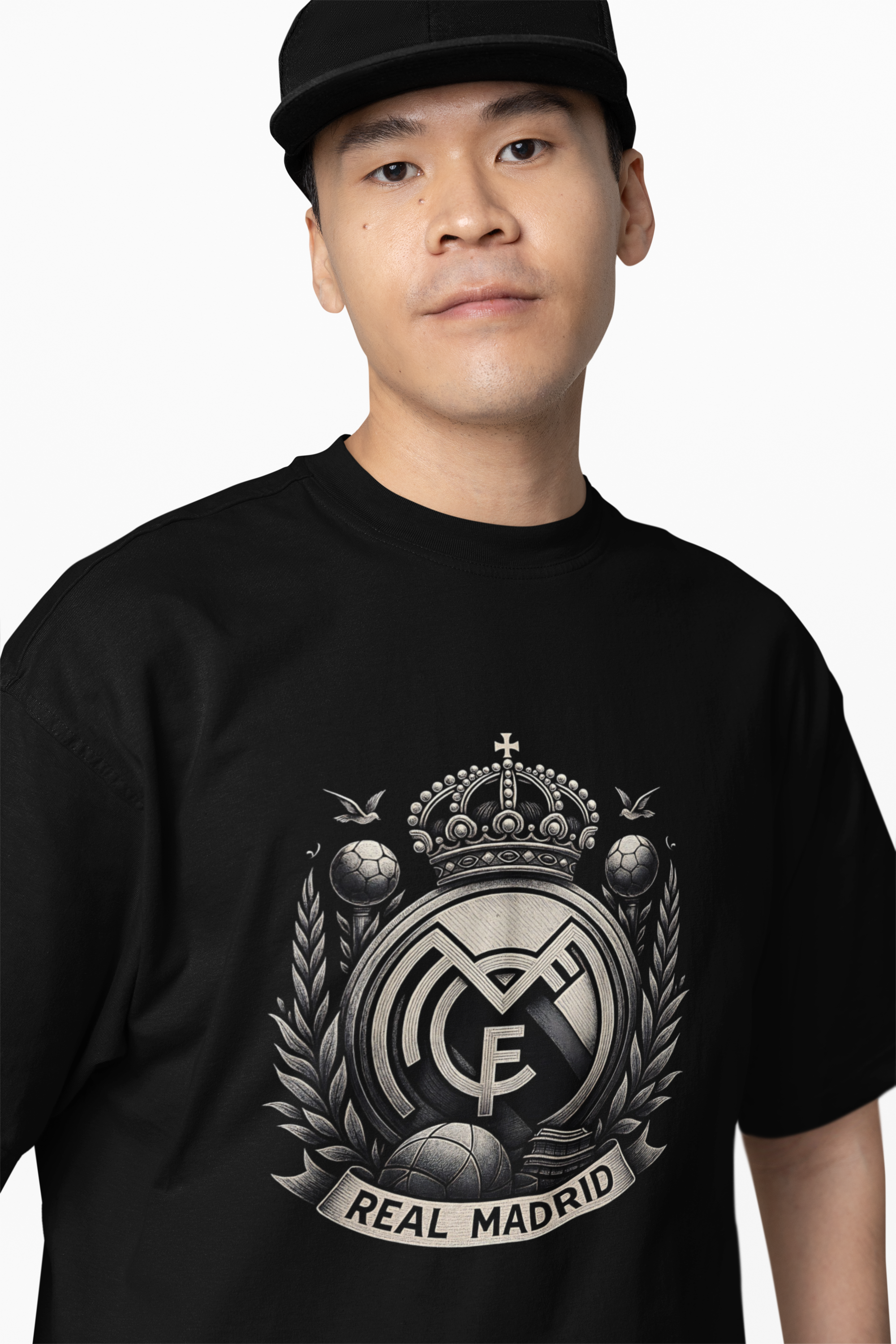 Madrid Icons Graphic Oversized T-Shirt