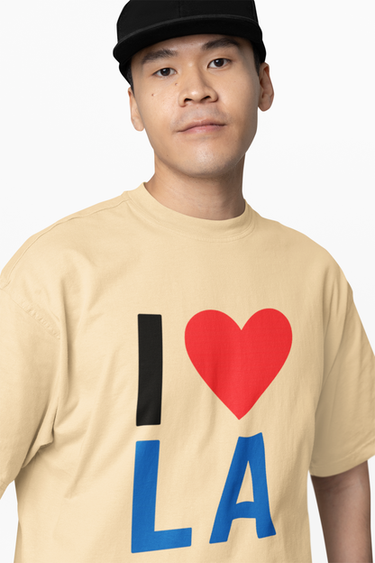 La Love Oversized T-Shirts Stylish Casual Graphic Wear Unisex