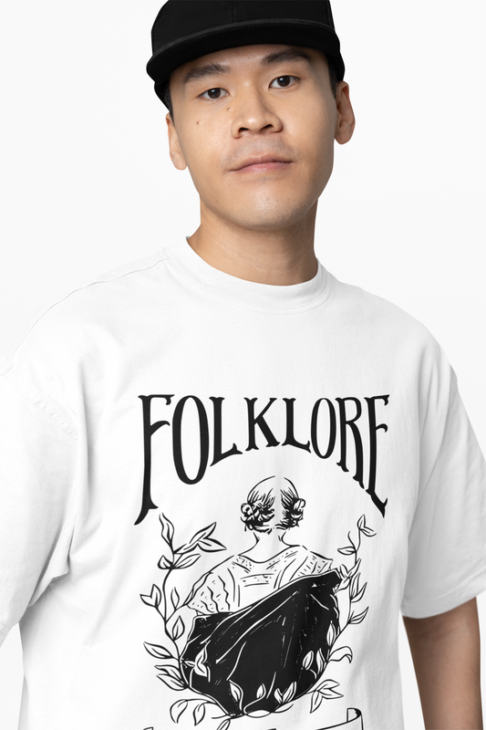 Folklore Oversized T-Shirt Cool Streetwear Graphic Style