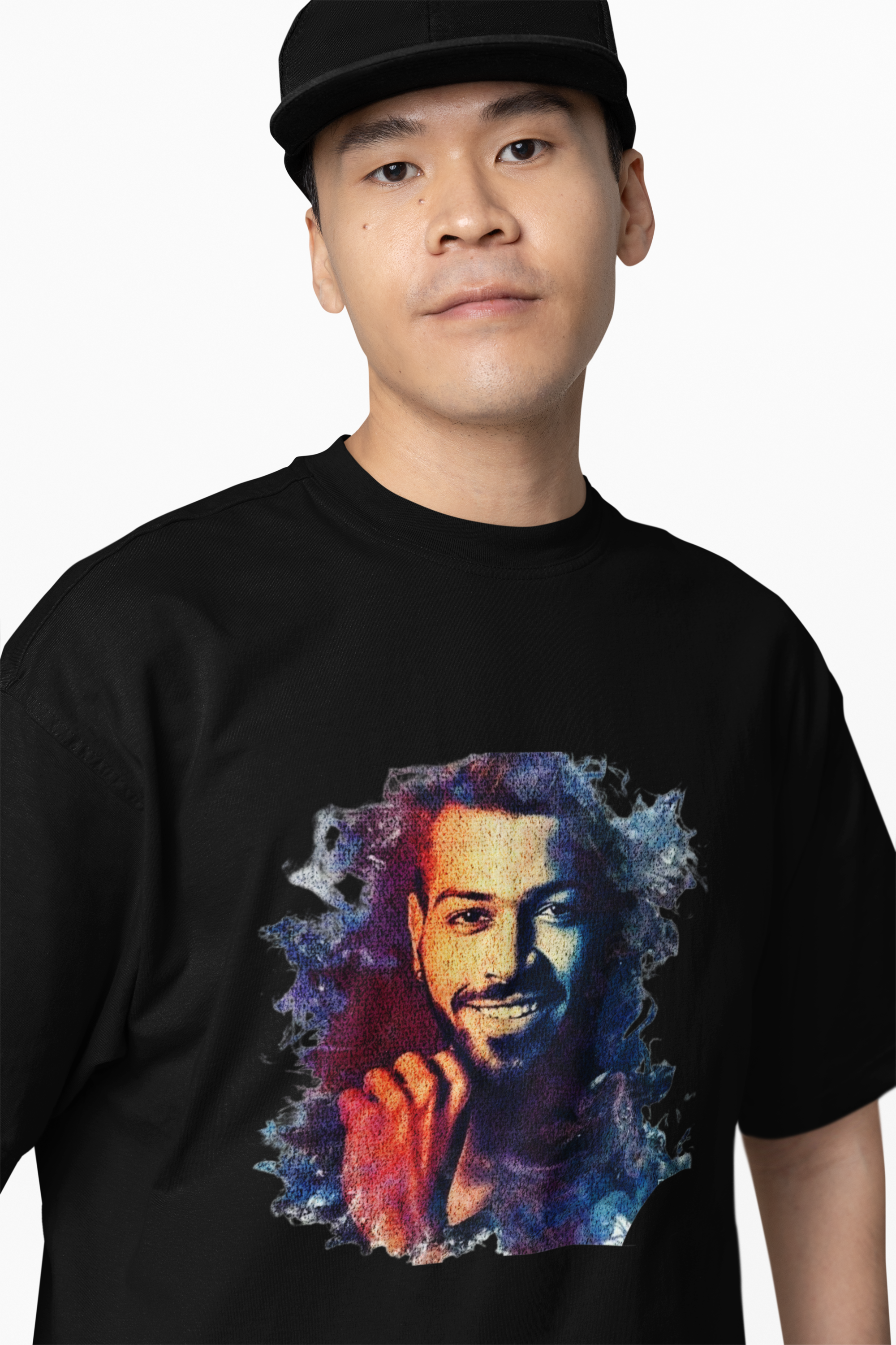 Hardik Face Oversized T-Shirts