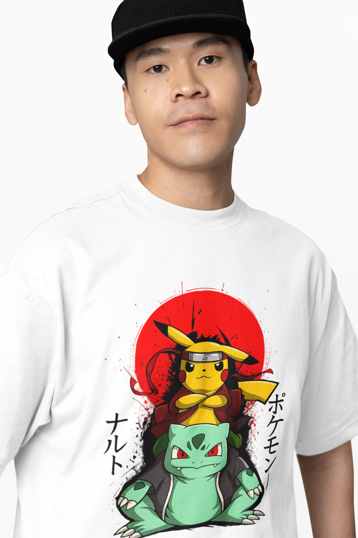 Pikachu Bulbasaur Oversized T-Shirt – Bold Graphic Streetwear