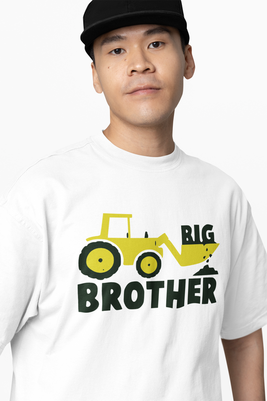 Big Brother JCB Oversized T-Shirt Fun Casual Graphic Tee