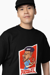 Kung Fu Pandya Portrait Oversized T-Shirts
