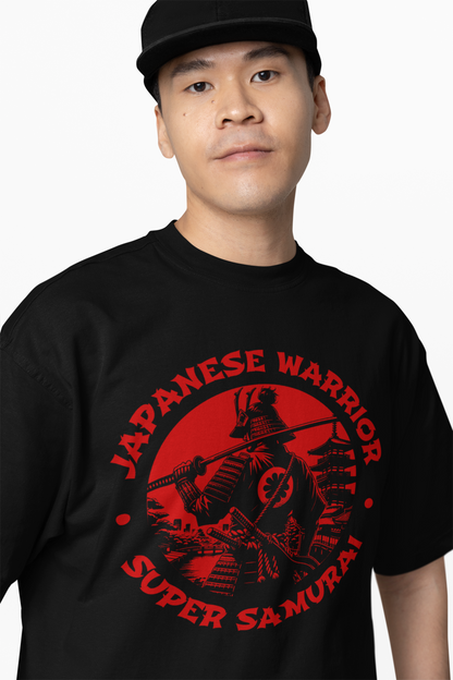 Japanese Warrior Oversized T-Shirt Premium Streetwear Style