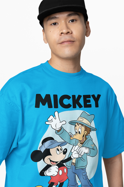 Mickey And Goofy Oversized T-Shirts