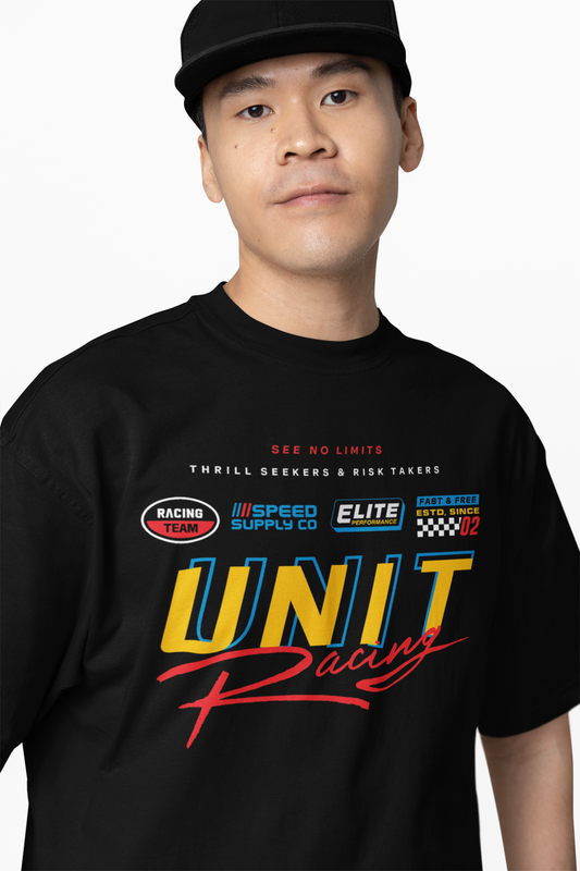 Unit Racing Oversized T-Shirts for Bold Motorsport Streetwear