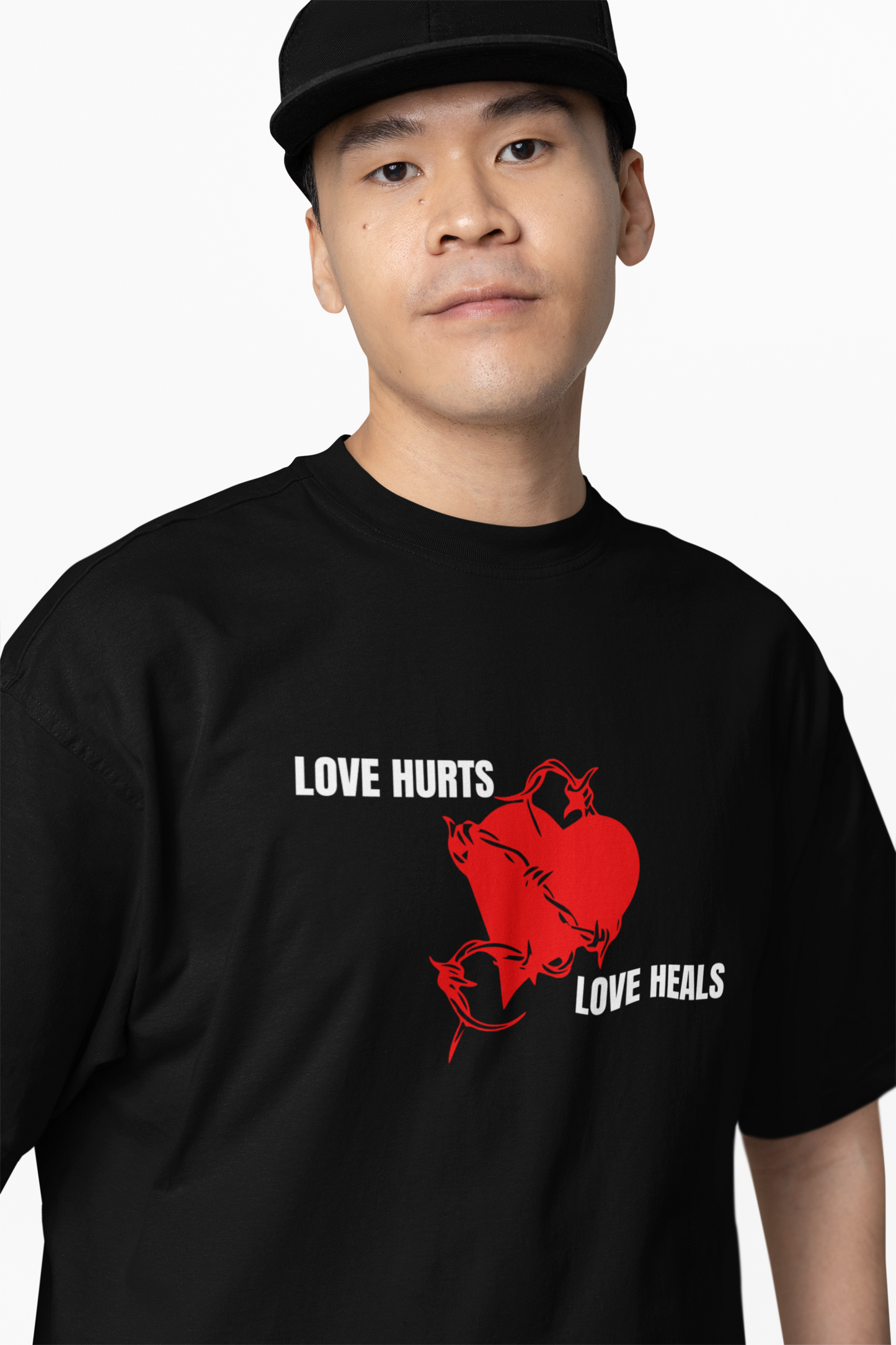 Love Heals Oversized T-Shirts for Comfort and Style
