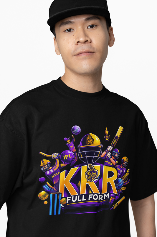 KKR Full Form Team Oversized T-Shirts