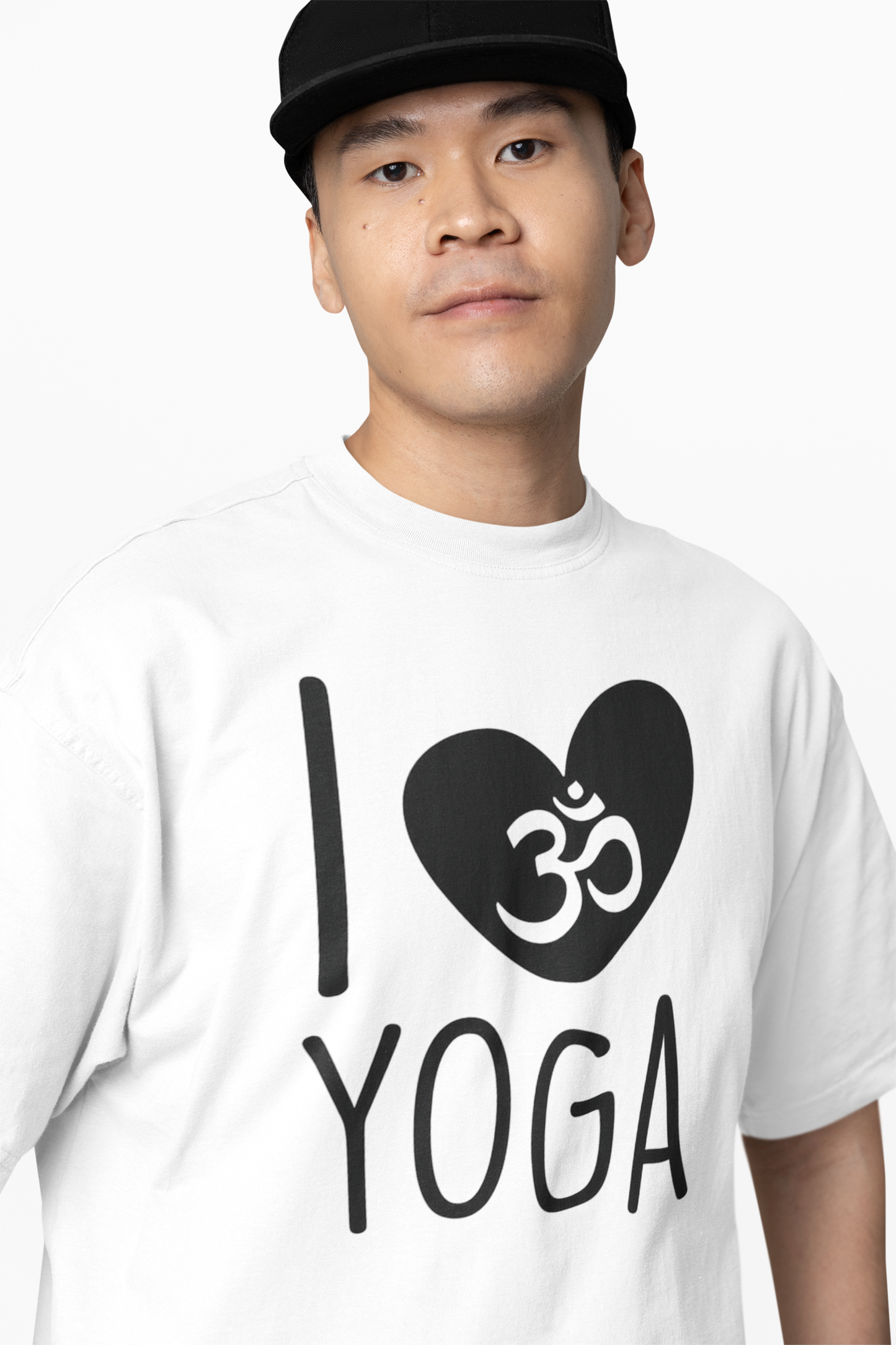 I Love Yoga Oversized T-Shirt Comfortable & Relaxed Fit Tee