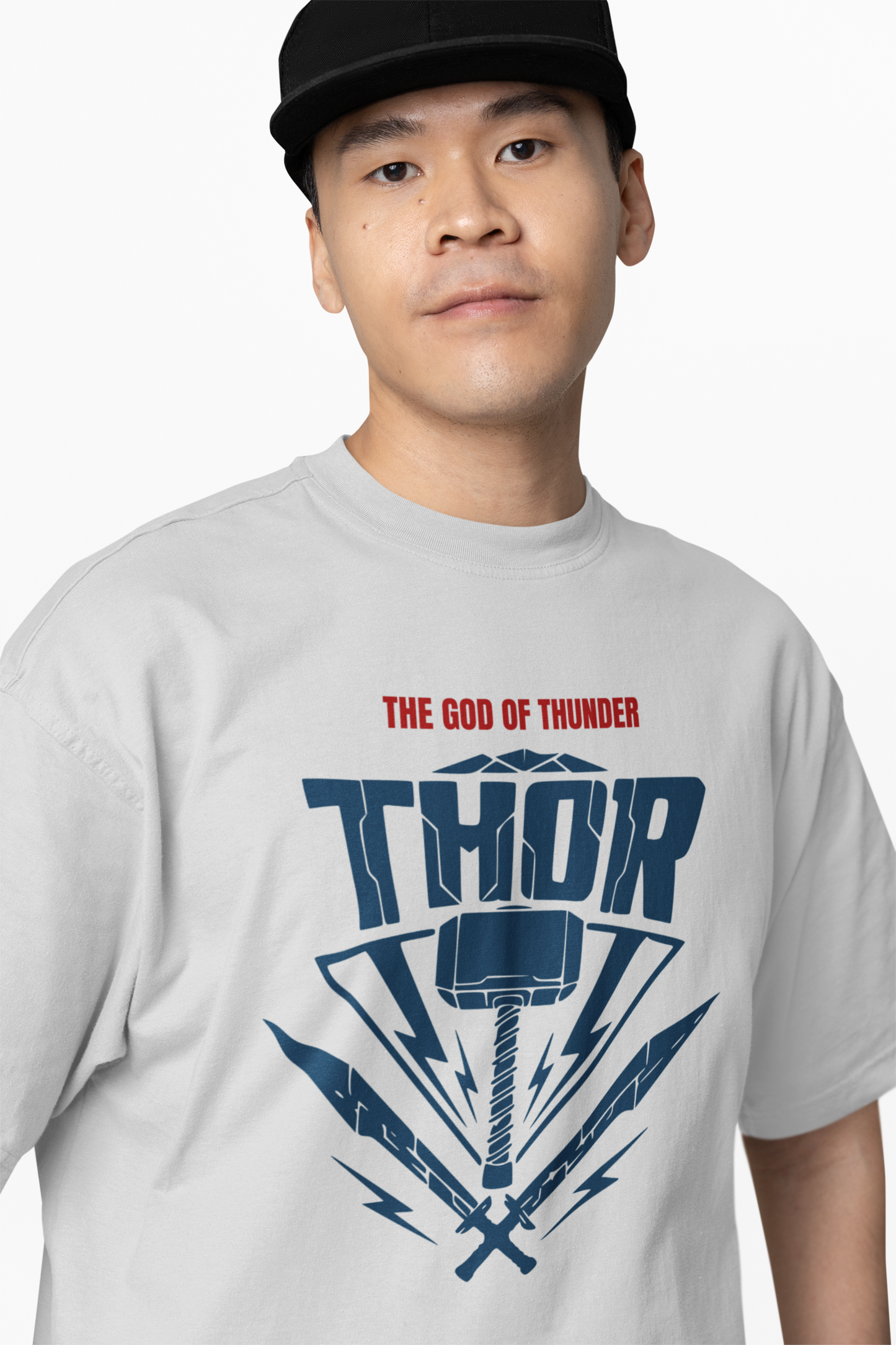 God of Thunder Oversized T-Shirts Bold & Powerful Design