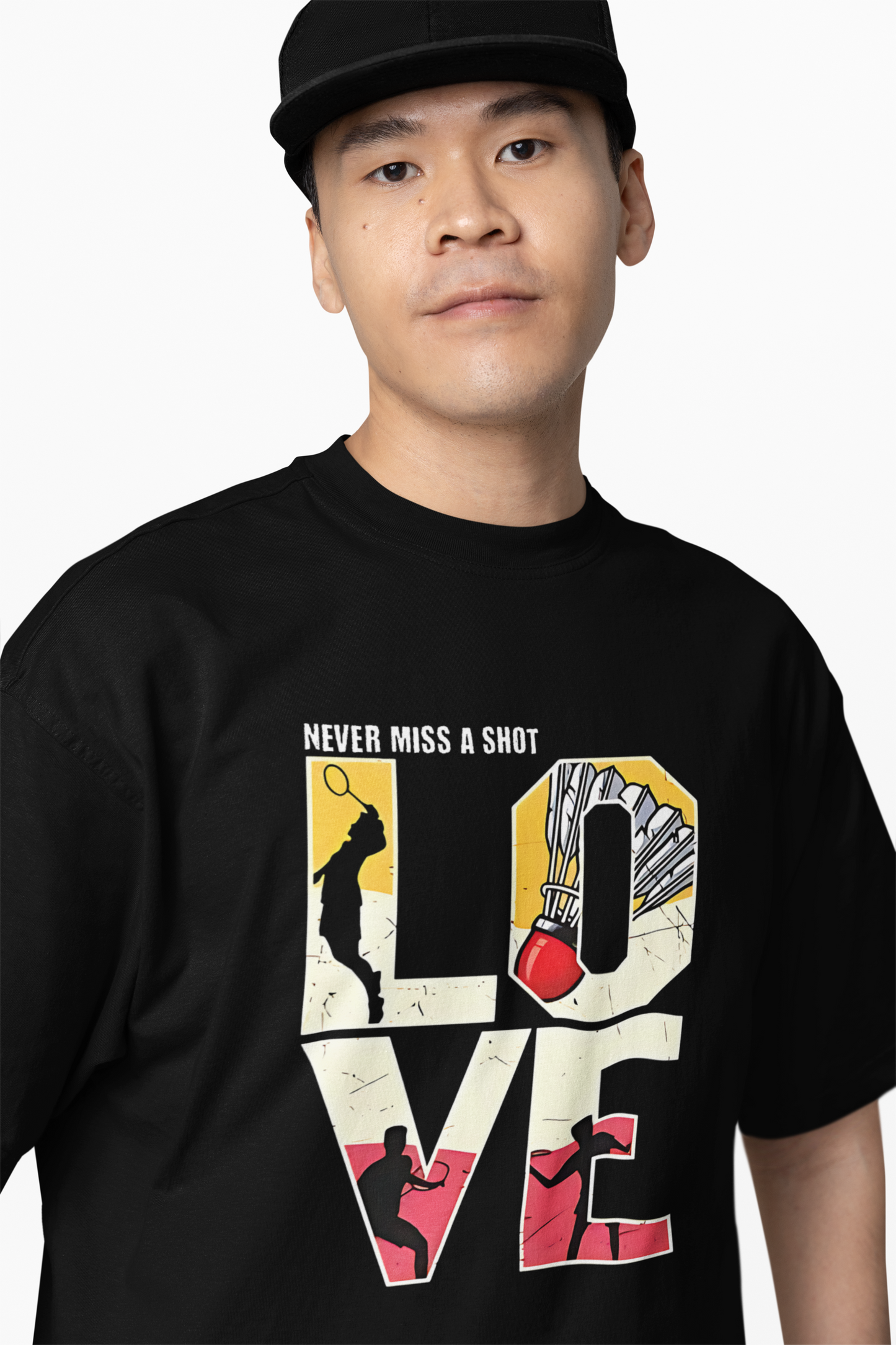 Love Badminton Oversized T-Shirt
