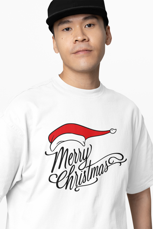 Merry Christmas Oversized T-Shirts for Comfy Holiday Style
