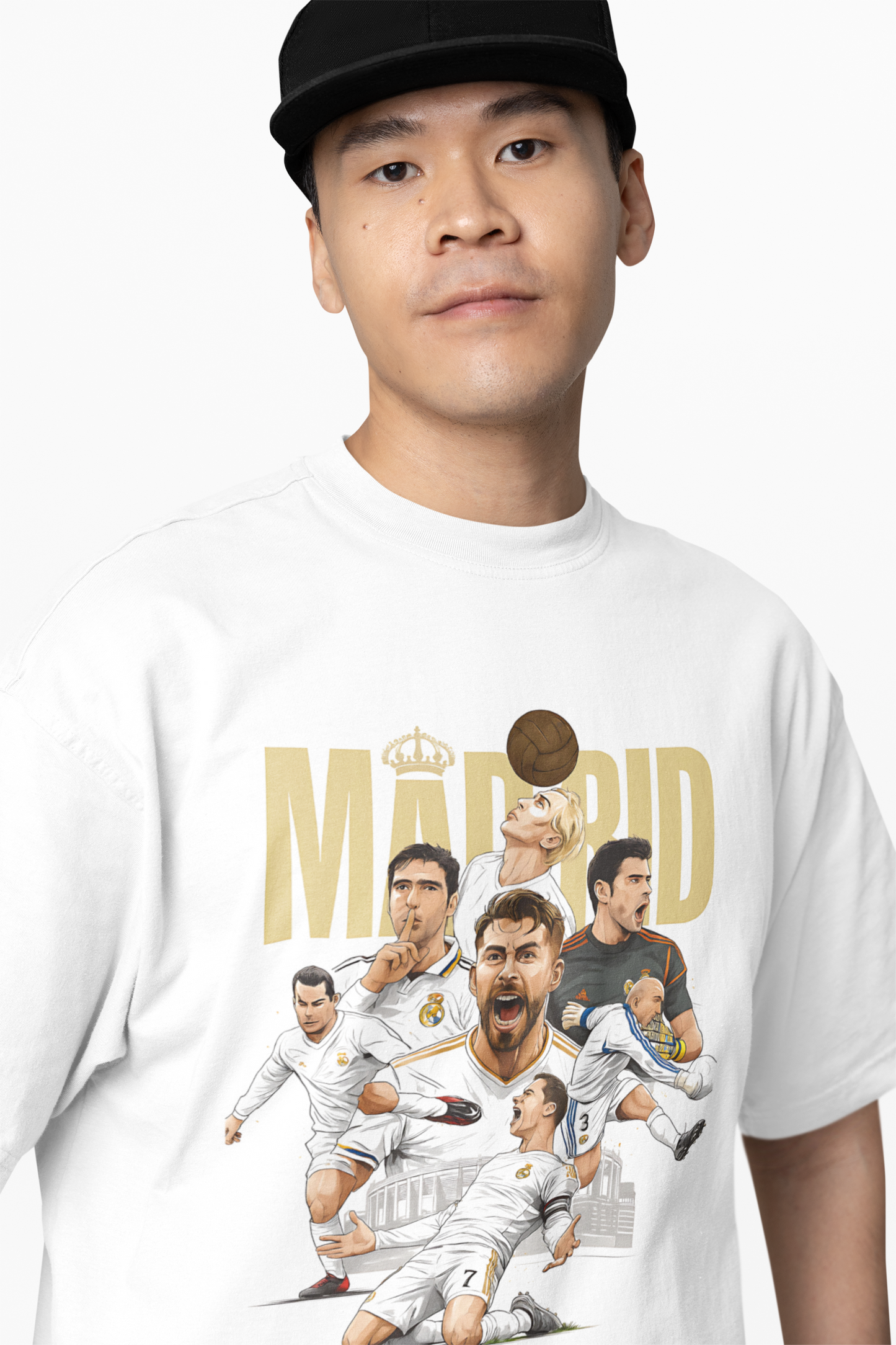 Glory of Bernabeu Oversized Word Art T-Shirt Champions Tribute