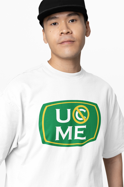 WWE UCME White Oversized T-Shirt for Bold Wrestling Fan Style