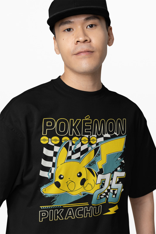 Pikachu 25 Oversized T-Shirts – Iconic Anime Streetwear