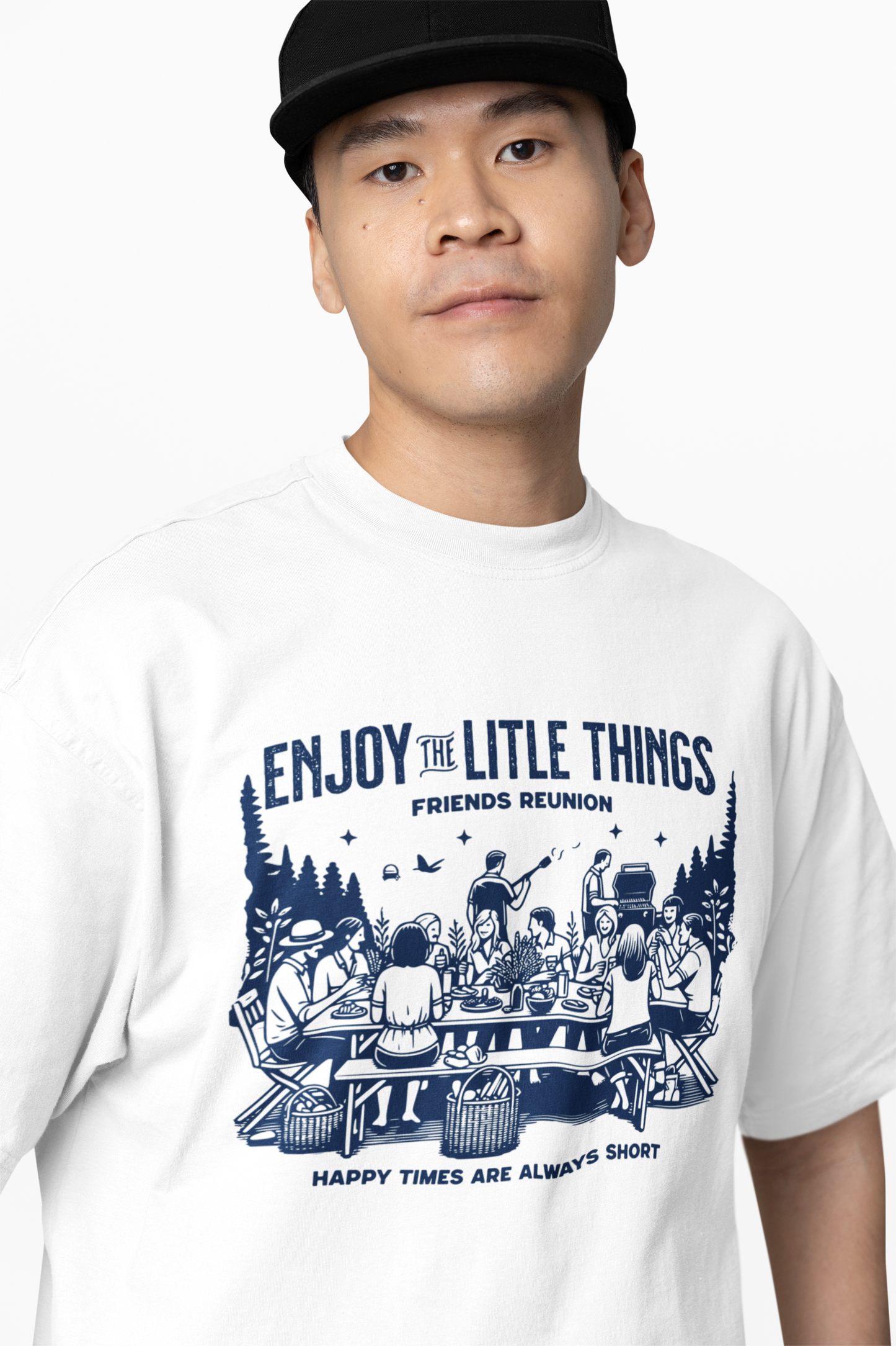 Enjoy Little Things Oversized T Shirt Casual Streetwear
