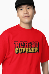 Red & Gold Legacy RCBian Oversized T-Shirts
