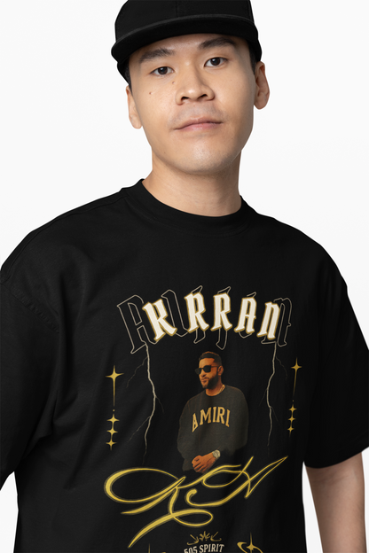 Aujla Lyric Flow Oversized T-Shirt Punjabi Rap Streetwear