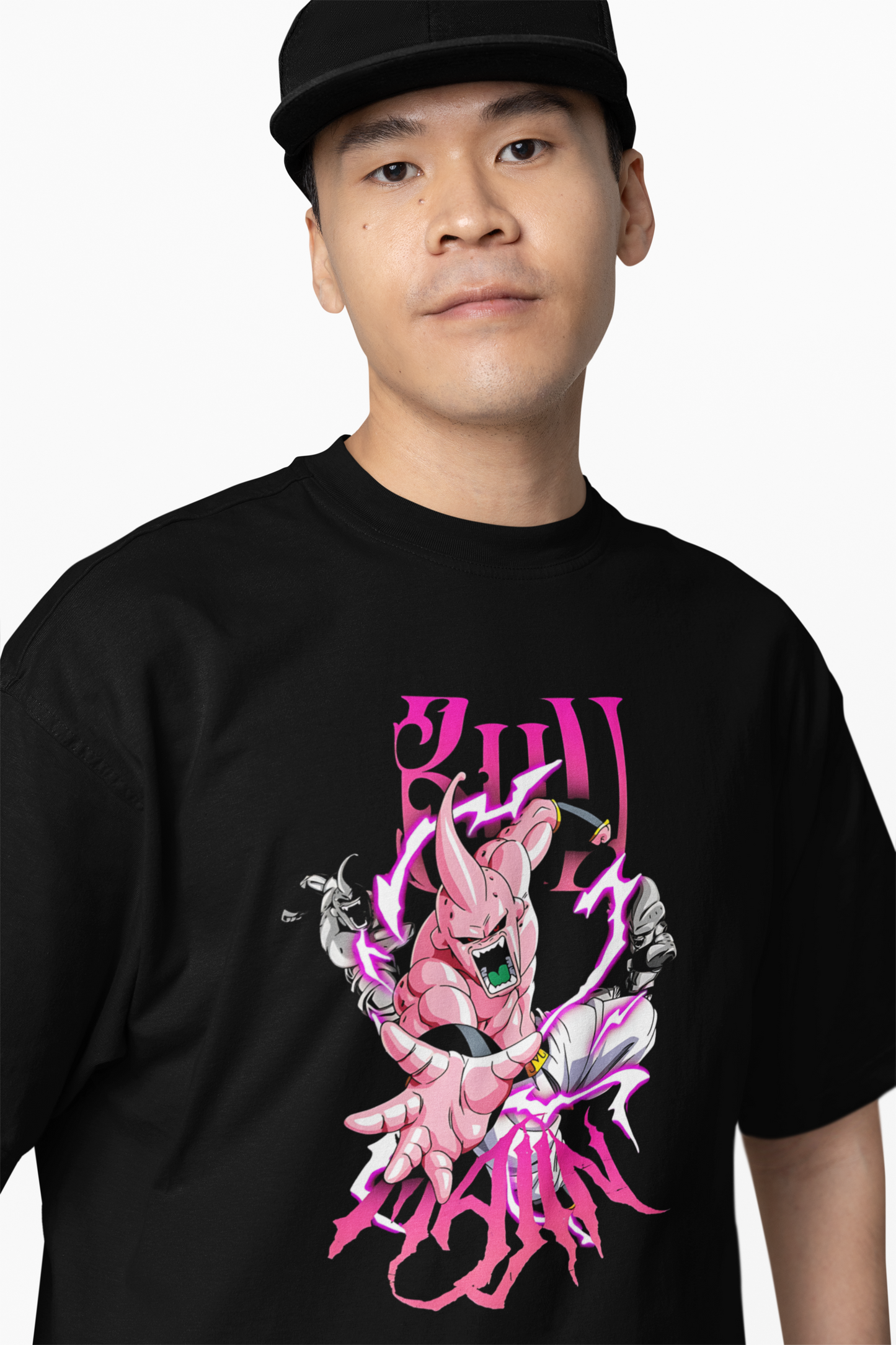 Majin Buu Oversized T-Shirt – Bold Anime Graphic Tee