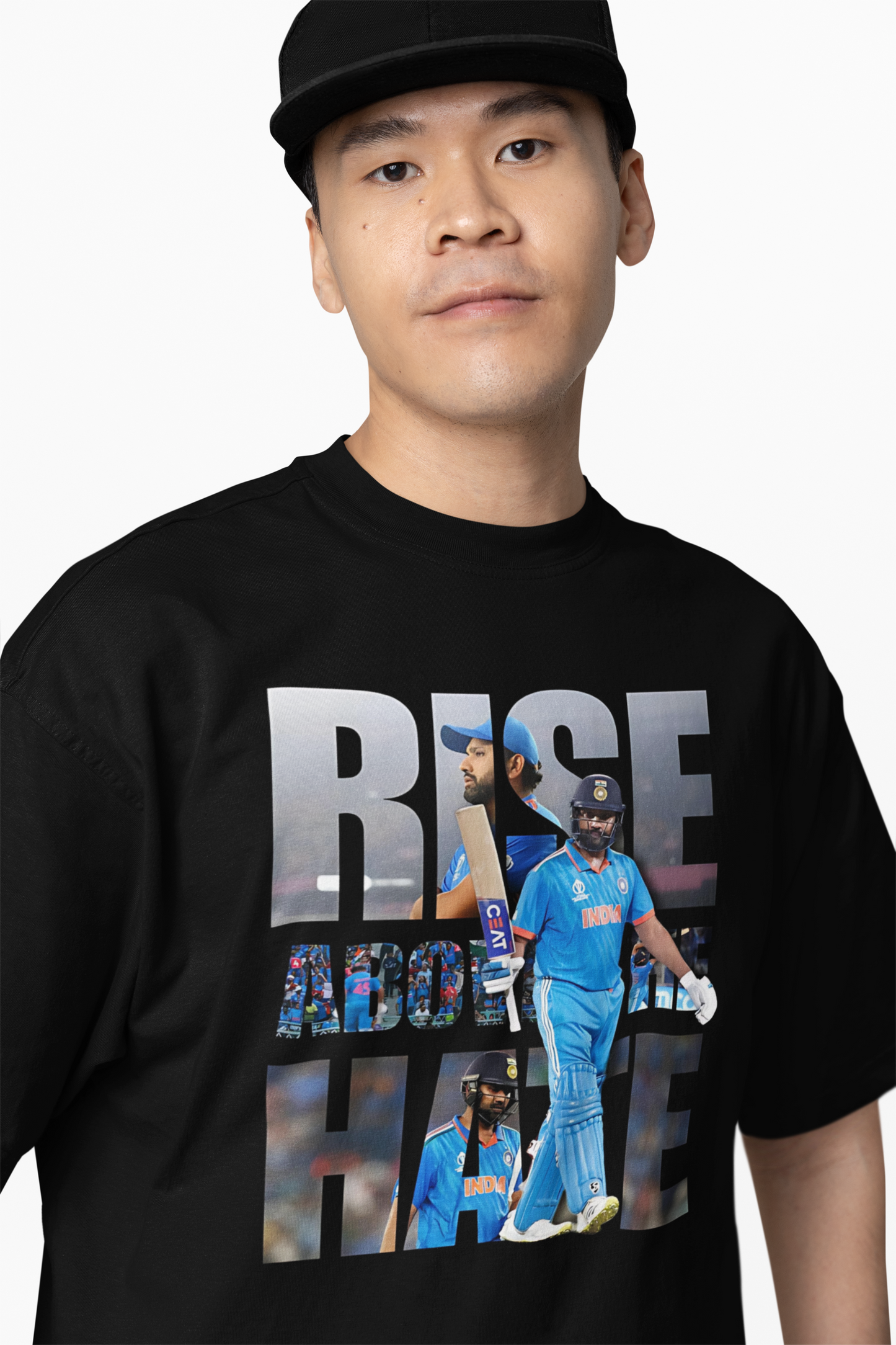 Rise Above He Hate Oversized T-Shirts