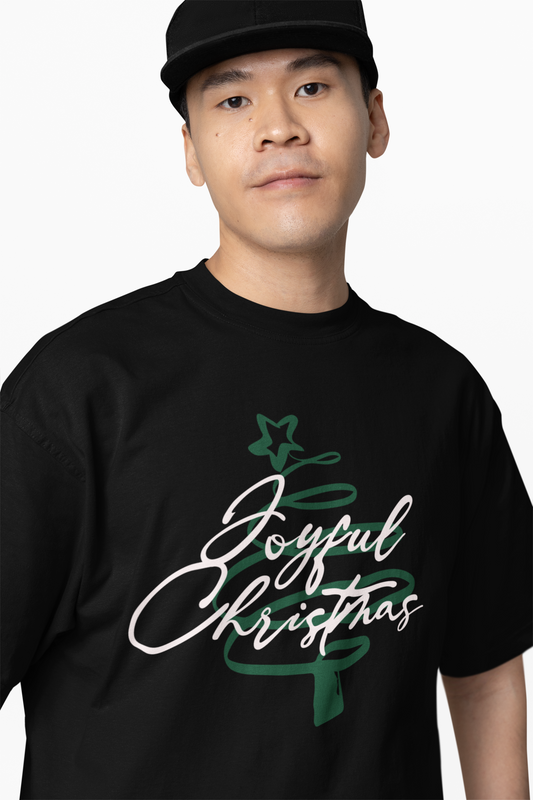 Joyful Christmas Oversized T-Shirts