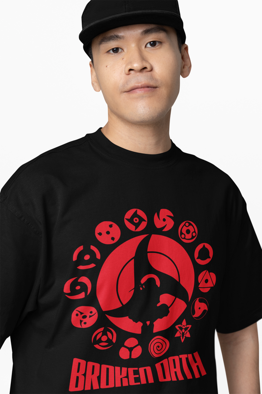 Broken Oath Oversized T-Shirt Dark Bold Streetwear Style