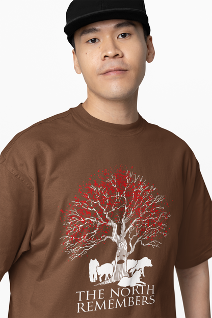 Tree Graphic Oversized T-Shirts Nature Streetwear Style