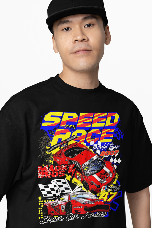 Mack Bros Oversized T-Shirt Bold Graphic Streetwear Tee