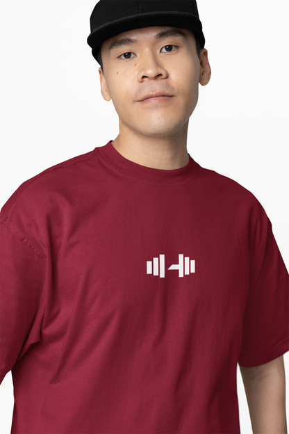 Iron Addict Oversized Gym T-Shirt  Power for Strength Lifters