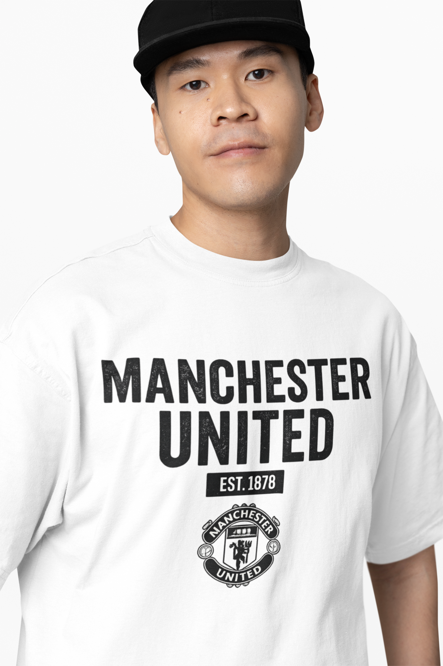 Manchester EST 1878 Oversized T-Shirt – Classic Football Tee