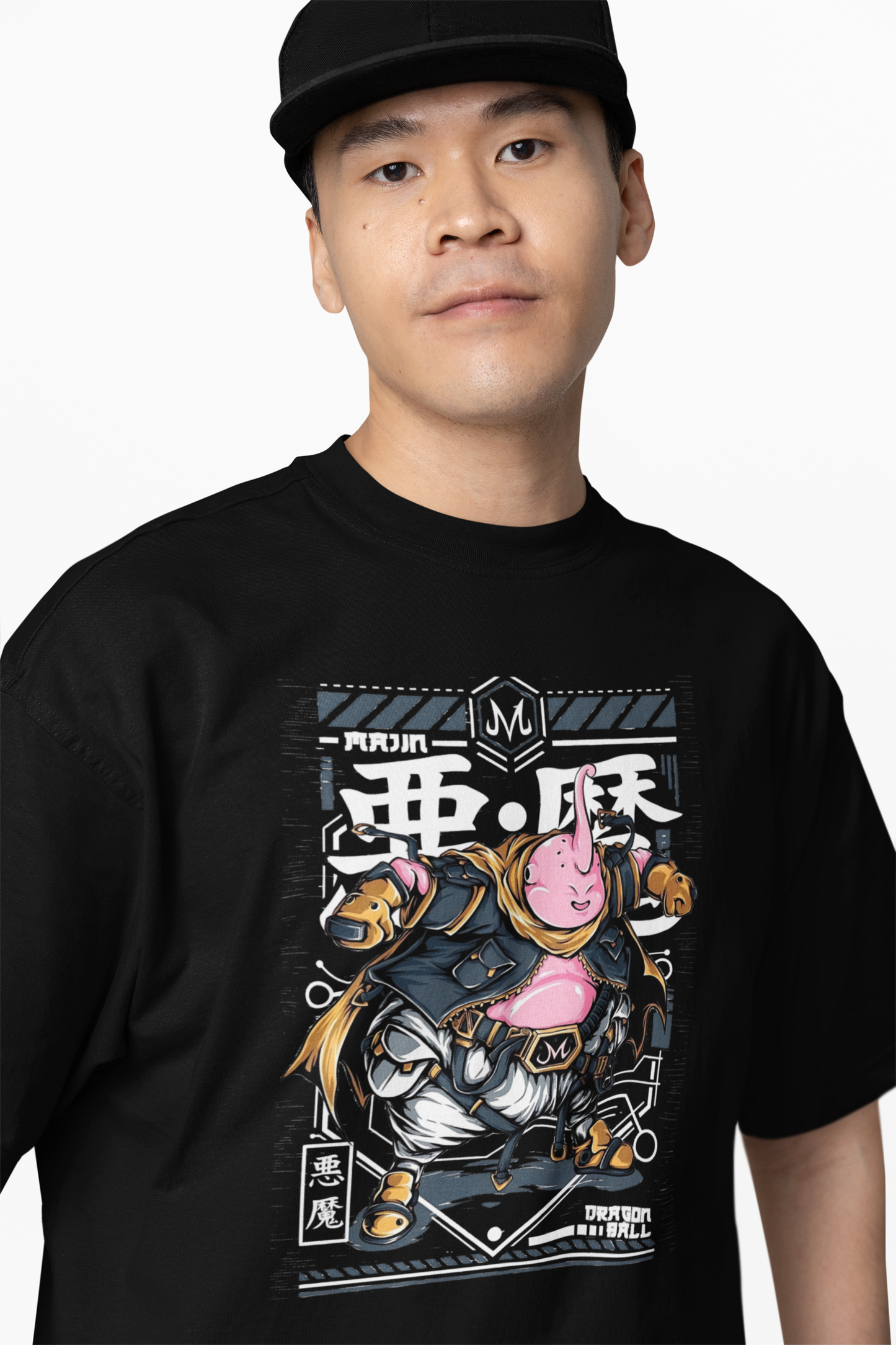 Buu Majin Oversized T-Shirt Anime Streetwear Style