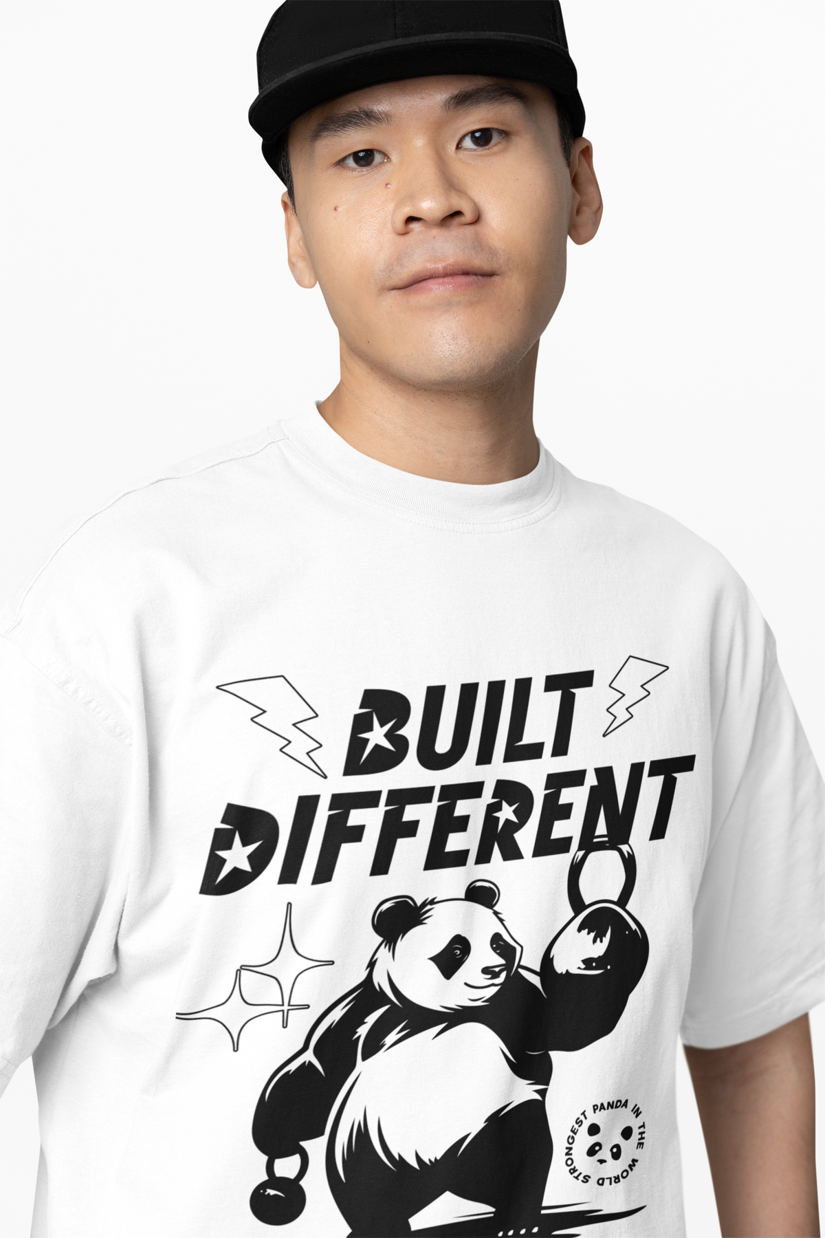 Panda Build Different Oversized T-Shirt