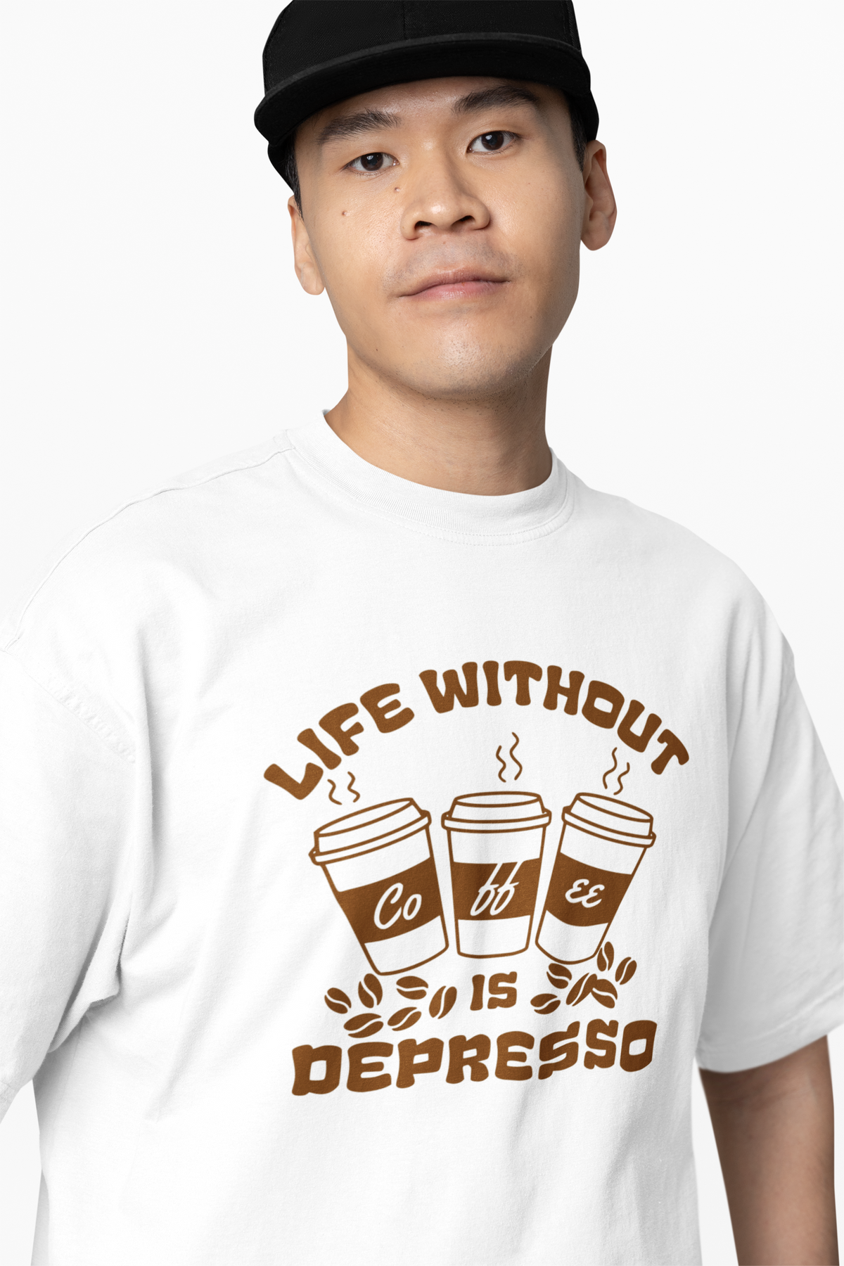 Depresso Coffee Oversized T-Shirts