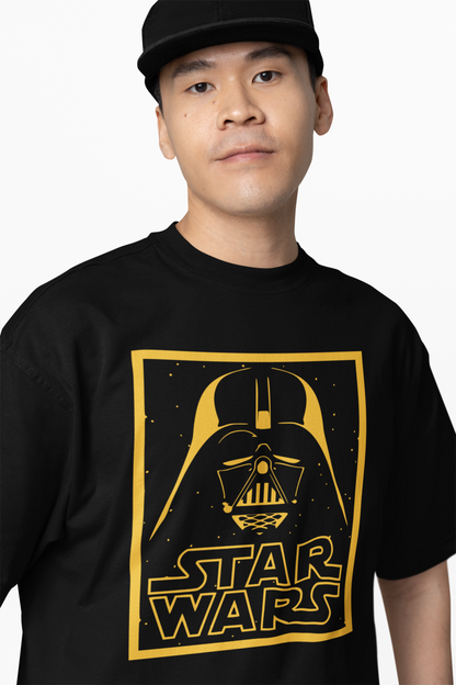 Vader Star Wars Text Oversized T-Shirts for Bold Fan Style