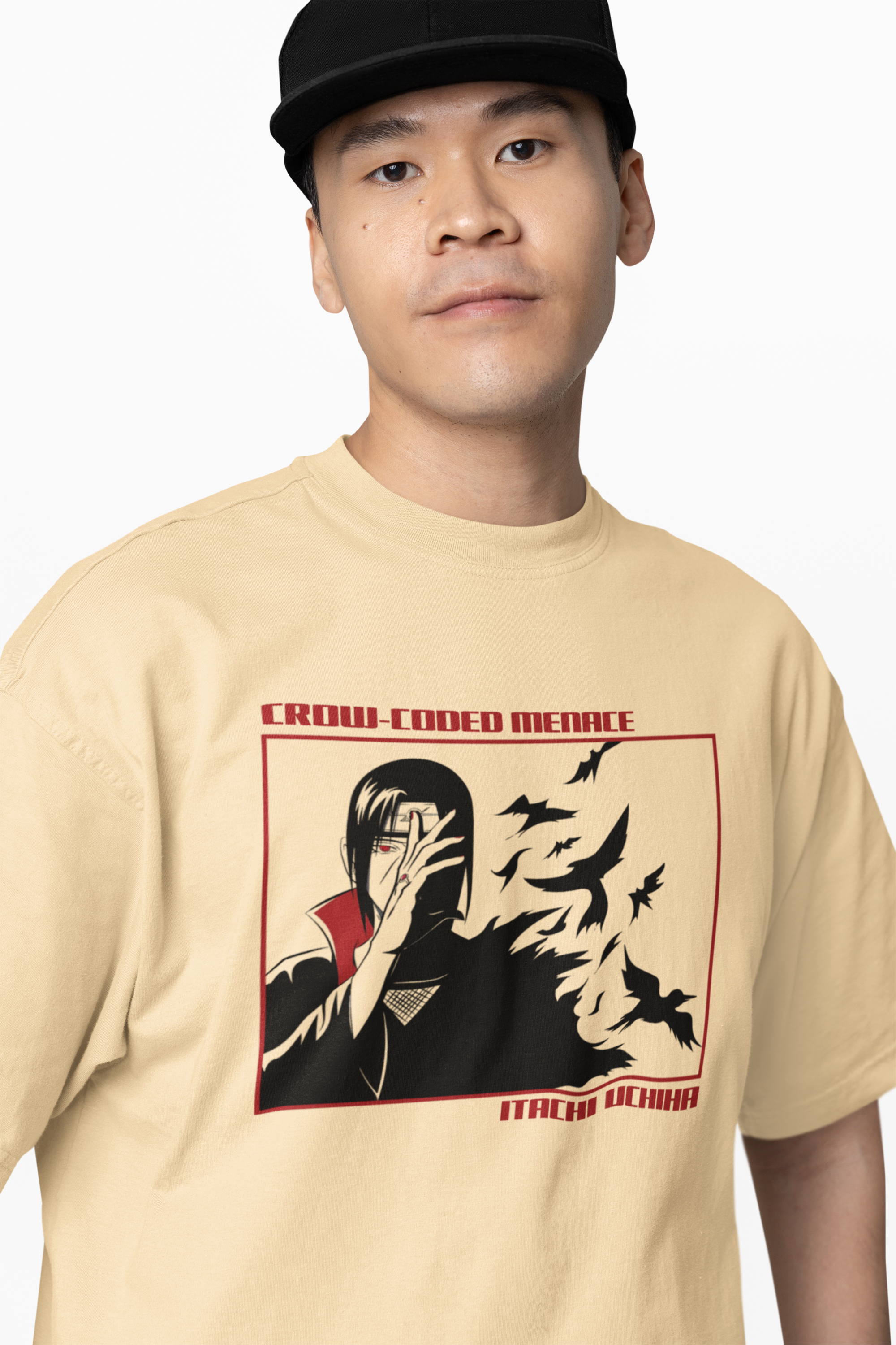 Crow Coded Menace Oversized T-Shirt