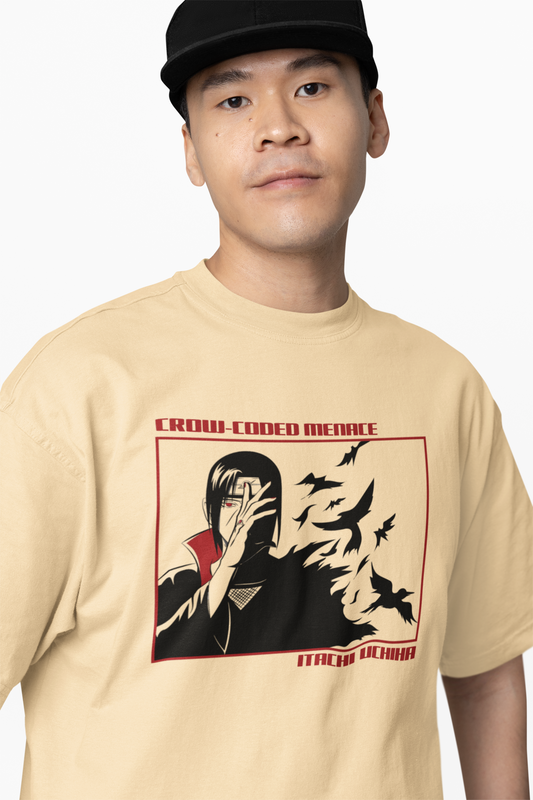 Crow Coded Menace Oversized T-Shirt