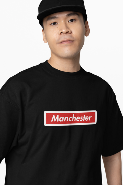 Manchester Oversized T-Shirts – Bold Football Fan Tee